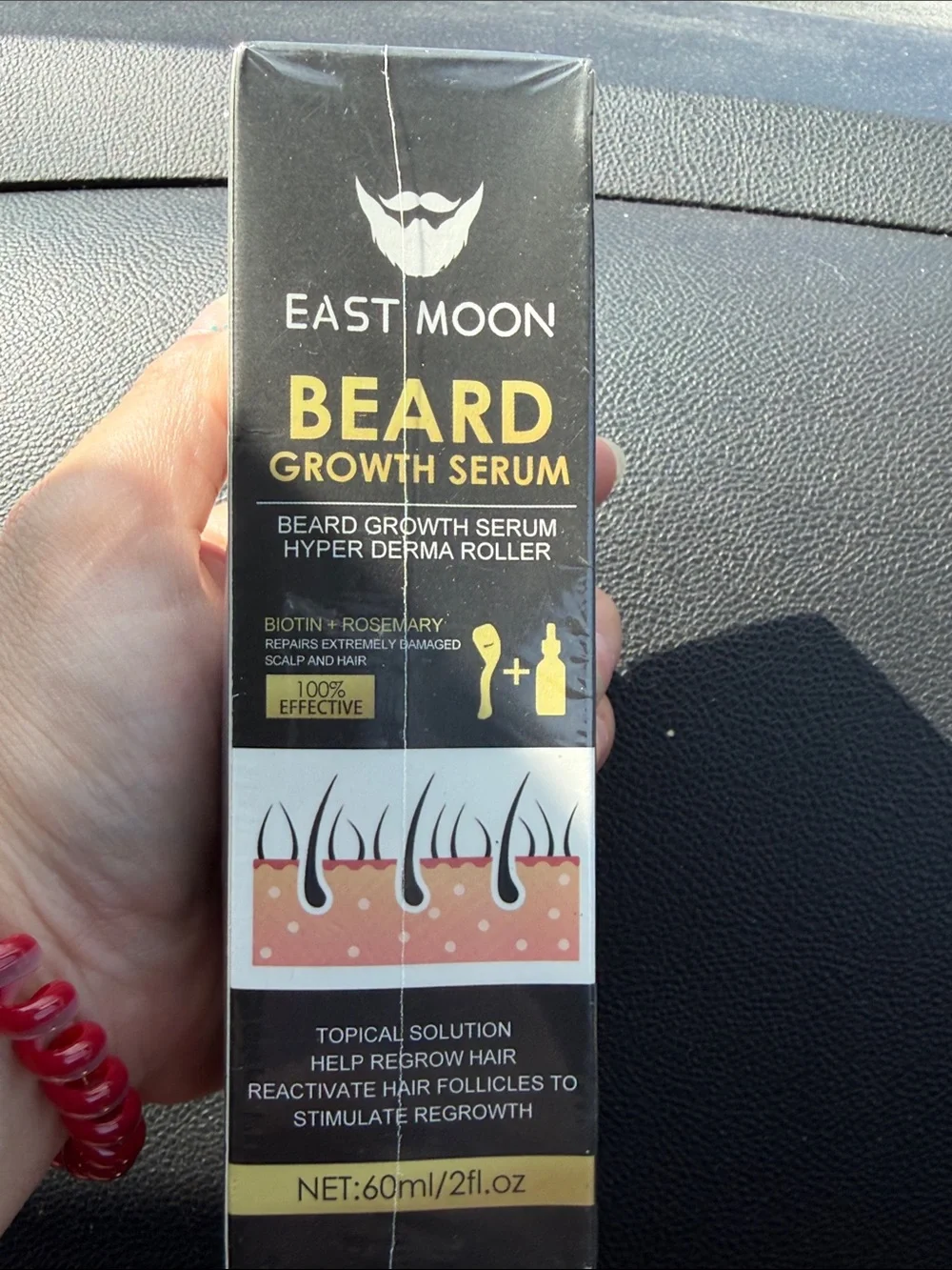 East Moon Beard Growth Serum – Black & Gold